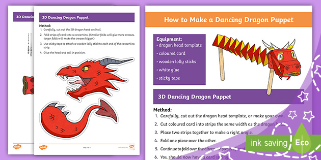 Dragon Craft Pack  Fantasy Crafts (Teacher-Made) - Twinkl
