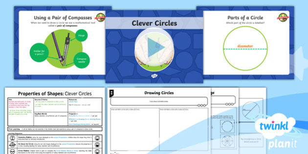 radius diameter and circumference lesson plan year 6 maths tp2 m 179 planit y6 properties of shape lesson pack parts of a circle 1 parts of a circle 1 ver 1 jpg