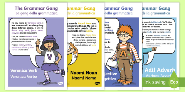 grammar-gang-characters-display-posters-english-italian-grammar-gang