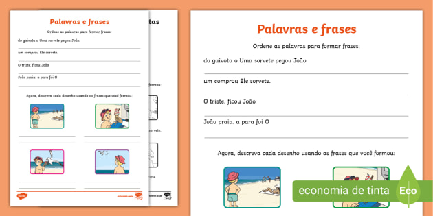 Jogos de alfabetização para imprimir, Schémas Langage Portugais