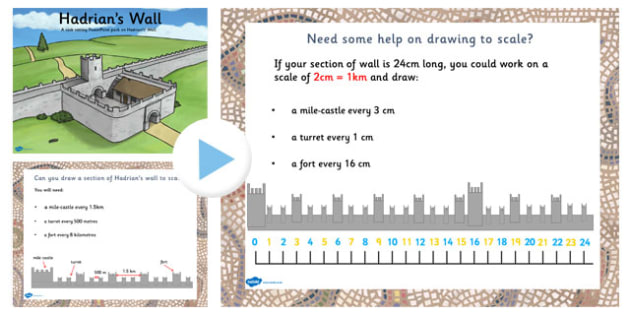 Hadrians Wall Drawing to Scale Lesson Teaching Pack