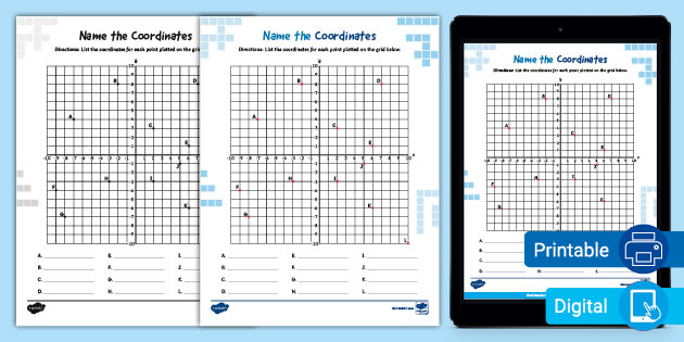 Sixth Grade Name the Coordinates Graphing Worksheet - Twinkl sixth-grade-name-the-coordinates-graphing-worksheet-twinkl