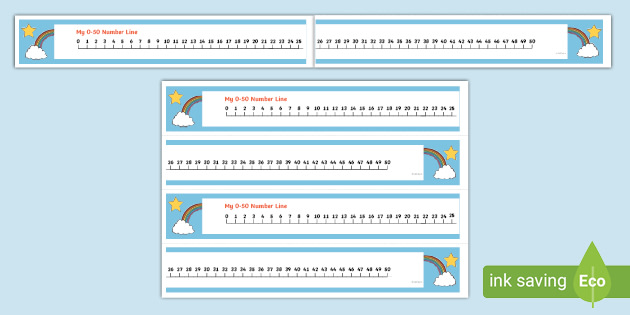 printable number lines teacher made teacher made