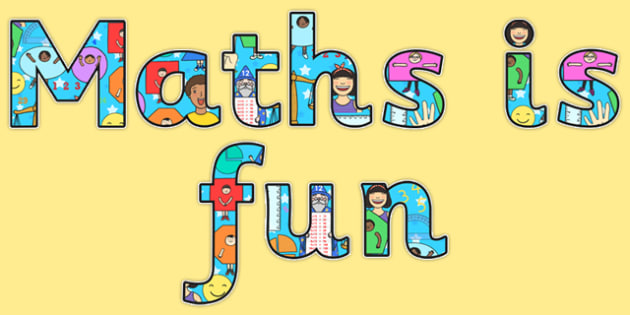 Maths Is Fun Display Lettering (teacher Made)