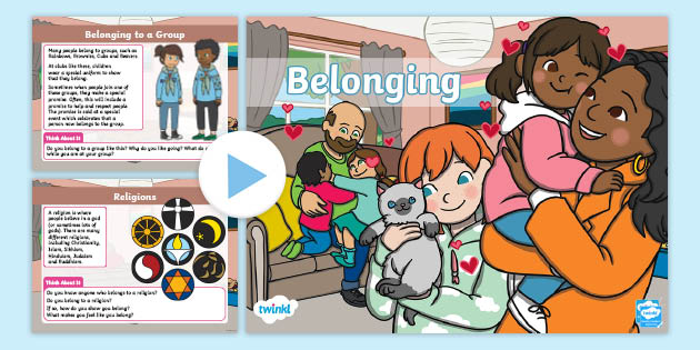 Belonging To A Community - KS1 Belonging PPt - Twinkl