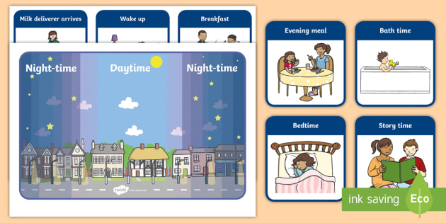 FREE! - Day And Night Time Activities Kindergarten - Teaching Resource