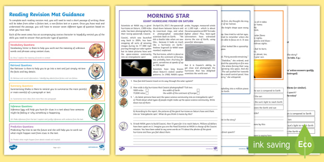 Year 5 Reading 2 Revision Activity Mat Pack 2