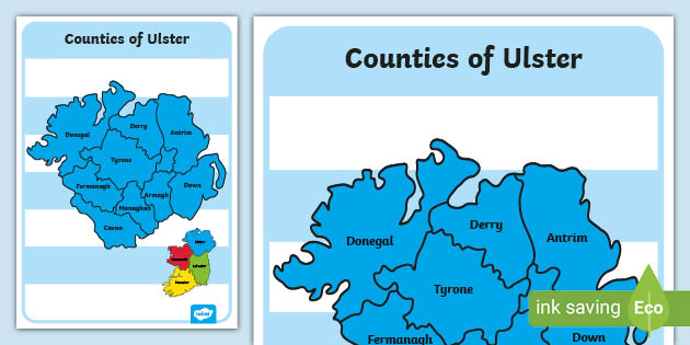 Counties of Ulster Display Poster