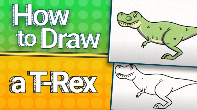 How to Draw a T-Rex | Twinkl Kid's TV (teacher made)