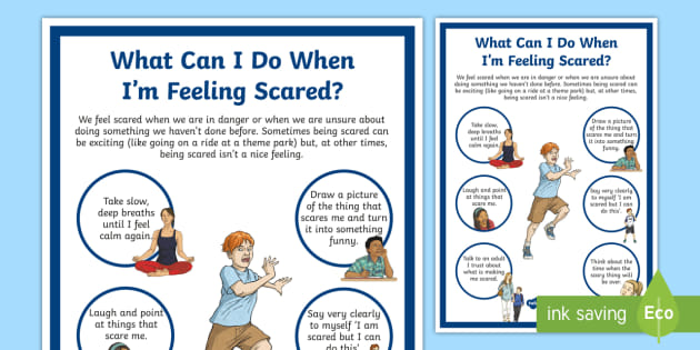 What Can I Do When Im Feeling Scared Poster Teacher Made