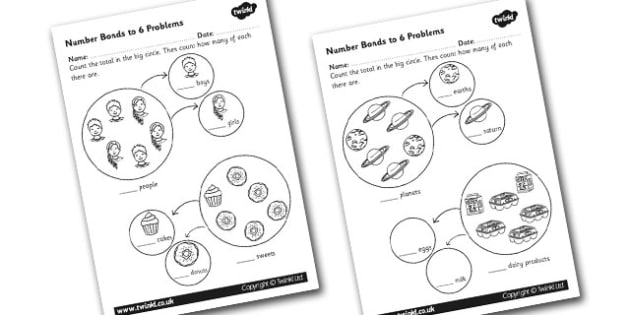 number-bonds-to-6-problems-worksheet