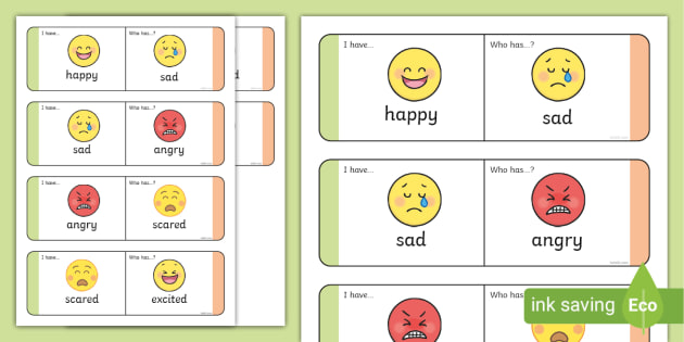 Feelings and Emotions Loop Cards (teacher made)