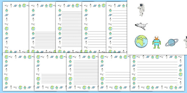 solar system writing template