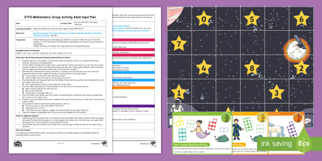 Eyfs Maths One More Than Space Adventure Group Activity Adult Input