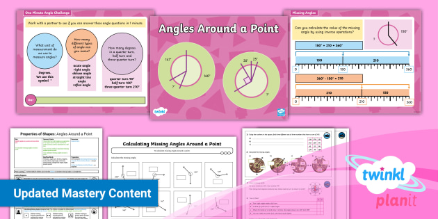 Y5 Properties of Shape Planit Maths Lesson 6 Calculating Angles around ...