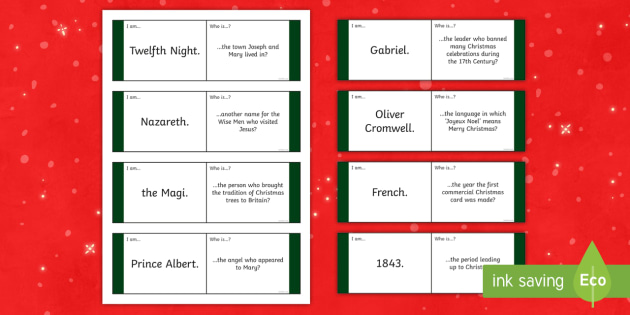 KS2 Christmas Loop Cards