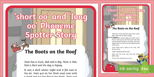 oo Phoneme Spotter Short Story (Teacher-Made) - Twinkl