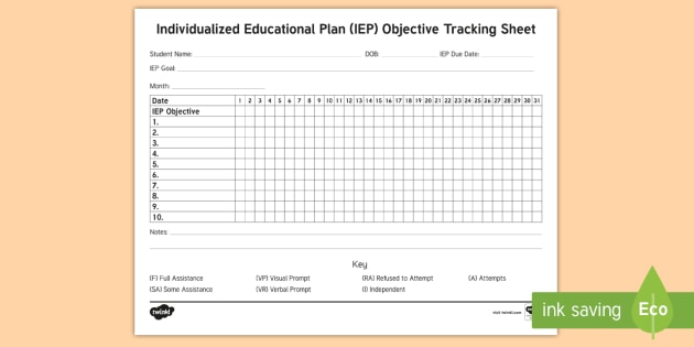 Free Individualized Educational Plan Iep Template Twinkl