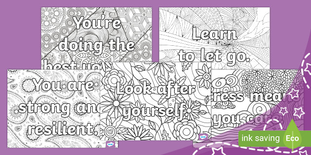 * NEW * Stress Awareness Mindfulness Colouring