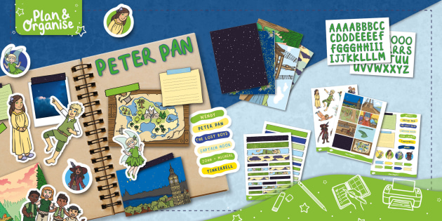 Peter Pan  Printable Scrapbooking Kit (Teacher-Made)