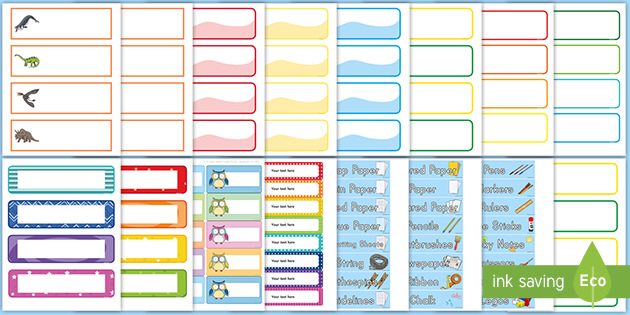 Free Class Supplies And Cubby Labels Pack Twinkl
