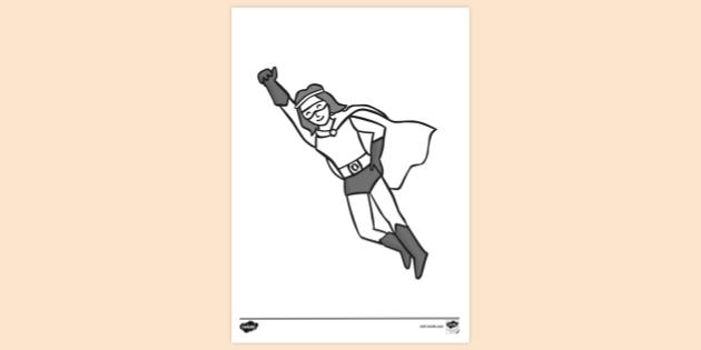 Free Super Coloring Pages For Girls Coloring Sheet