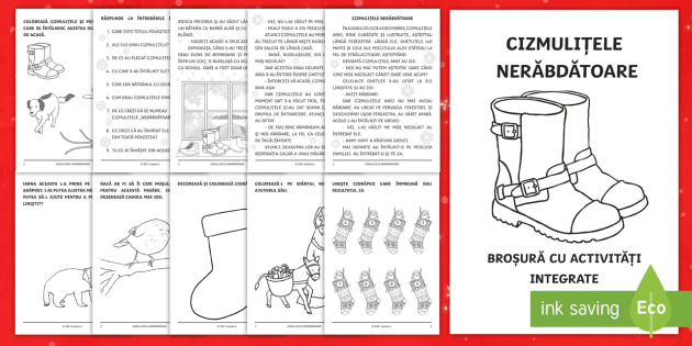 Free Cizmulițele Nerăbdătoare Broșură Cu Activități Integrate