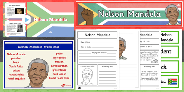 Nelson Mandela Resource Pack Ks1 Teacher Made