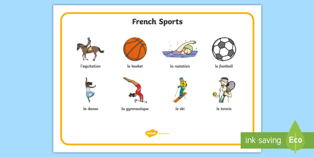 How To Say Different Sports In French