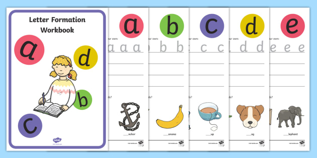 Printable Alphabet Letter Formation Workbook