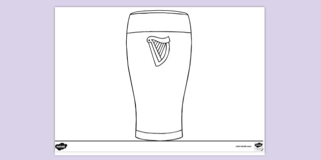 49++ Guinness Coloring Page Free Guinness Online Coloring Free Download