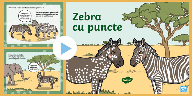 Zebra cu puncte – Poveste PowerPoint