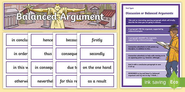 balanced argument on homework