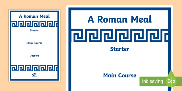 Roman menu template roman menu template, roman food, roman