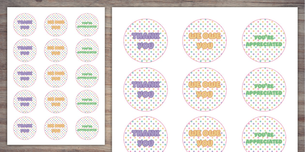 * NEW * Thank You Cupcake Toppers | Twinkl Party