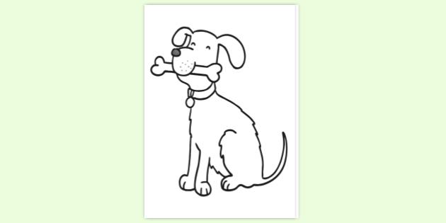 FREE! - Printable Dog Colouring Page | Colouring Sheets