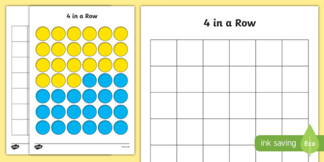 Printable Blank Connect Four Template - Printable Templates Free