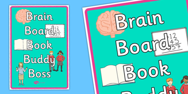 👉 Brain Book Board Buddy Poster Twinkl