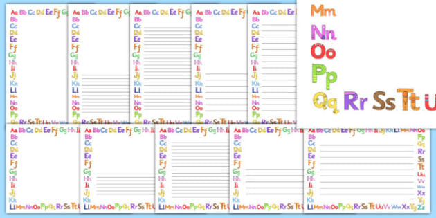 Monster Alphabet Page Borders (teacher made)
