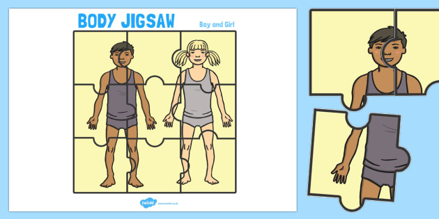 FREE! Body Jigsaw Boy and Girl (teacher made)