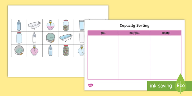 Using Units of Measure Capacity Interactive Word Mat Activity