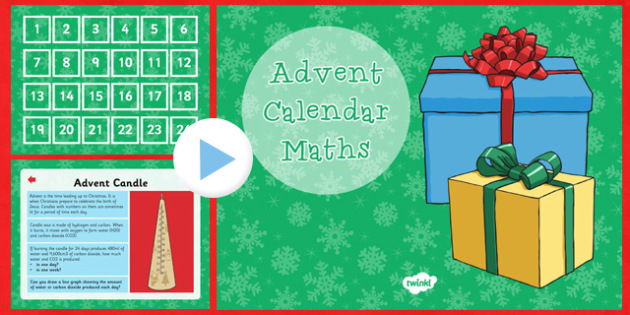 Advent Calendar Maths Challenges UKS2 Christmas