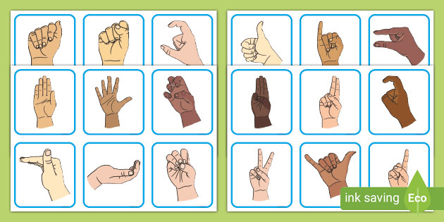 BSL Handshapes Flashcards