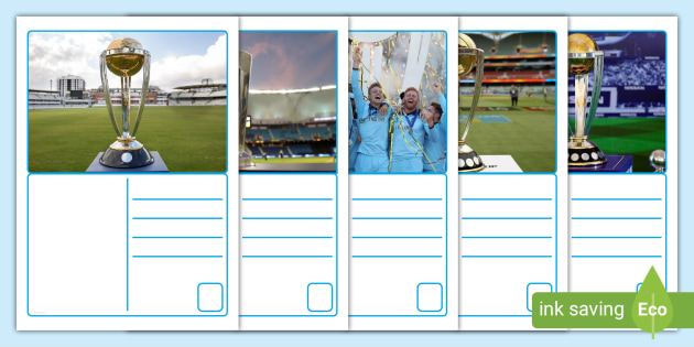 FREE! - World Cup Cricket Postcards (teacher made)