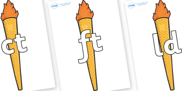 precursive final letter blends on torches