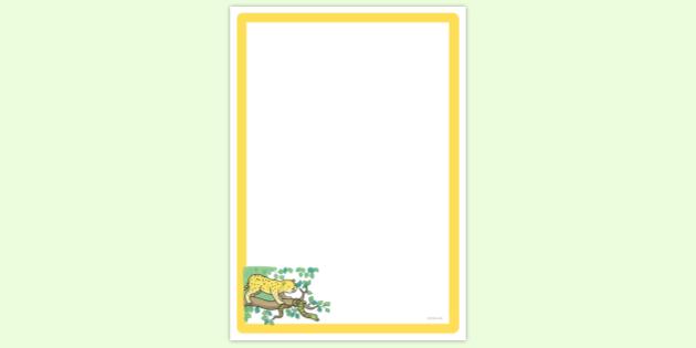 Python Snake Page Border Colourful Snakes | twinkl.com.au