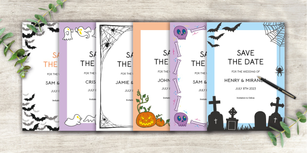 save the date halloween