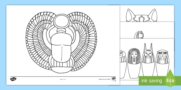 Feuilles De Coloriage L Egypte Antique