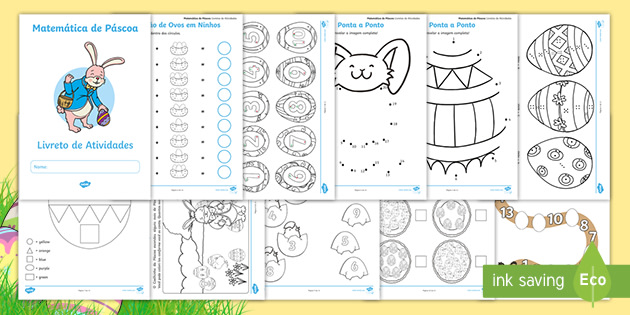 Especial Páscoa - Atividades P/B de Matemática