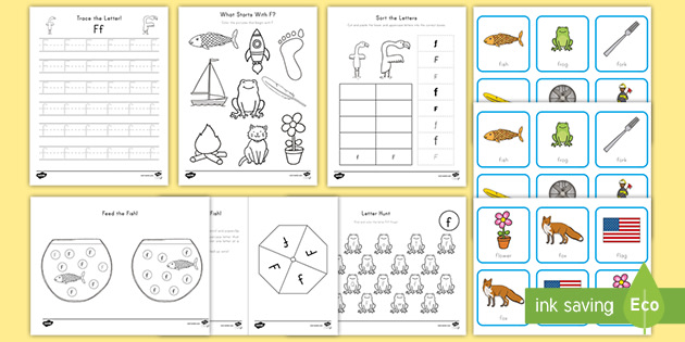 Alphabet Story Letter F Worksheet Teacher Made